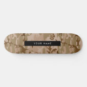 Desert Camouflage Pattern, Your name, Personalize スケートボード (横)
