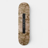 Desert Camouflage Pattern, Your name, Personalize スケートボード (正面)