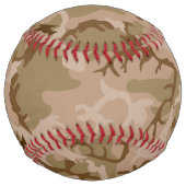 Desert Camouflage Pattern, Your name, Personalize ソフトボール (正面)