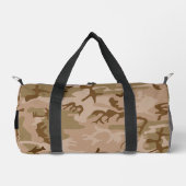 Desert Camouflage Pattern, Your name, Personalize ダッフルバッグ (正面)