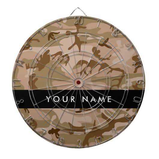 Desert Camouflage Pattern, Your name, Personalize ダーツボード (正面)