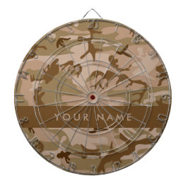 Desert Camouflage Pattern, Your name, Personalize ダーツボード