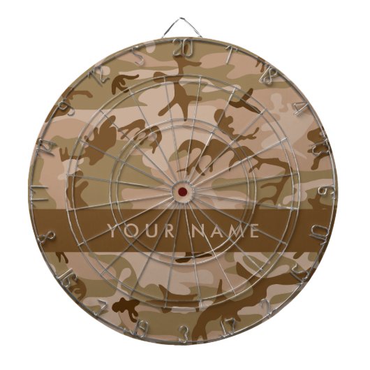 Desert Camouflage Pattern, Your name, Personalize ダーツボード (正面)