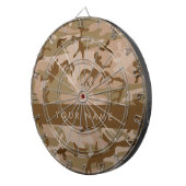 Desert Camouflage Pattern, Your name, Personalize ダーツボード (正面右)