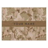 Desert Camouflage Pattern, Your name, Personalize テーブルクロス (正面(横))