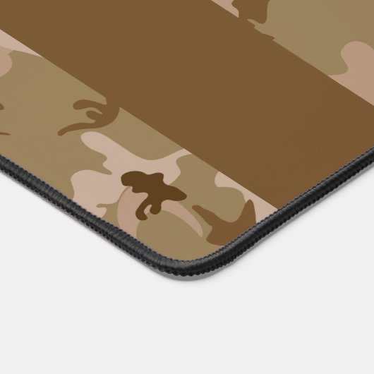 Desert Camouflage Pattern, Your name, Personalize デスクマット (コーナー)