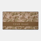 Desert Camouflage Pattern, Your name, Personalize デスクマット (正面)