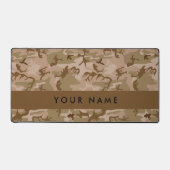 Desert Camouflage Pattern, Your name, Personalize デスクマット (正面)