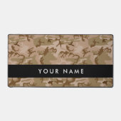 Desert Camouflage Pattern, Your name, Personalize デスクマット (正面)