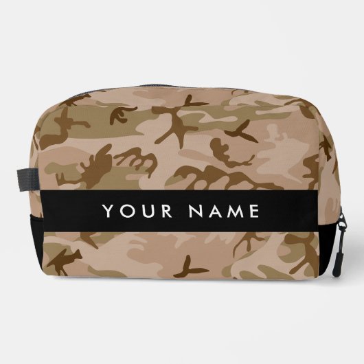 Desert Camouflage Pattern, Your name, Personalize ドップキット (正面)