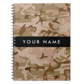 Desert Camouflage Pattern, Your name, Personalize ノートブック (正面)