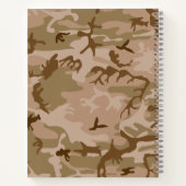 Desert Camouflage Pattern, Your name, Personalize ノートブック (裏面)