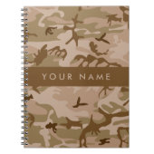Desert Camouflage Pattern, Your name, Personalize ノートブック (正面)