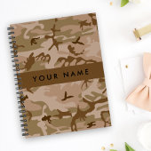 Desert Camouflage Pattern, Your name, Personalize ノートブック