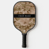 Desert Camouflage Pattern, Your name, Personalize ピックルボールラケット (裏面)