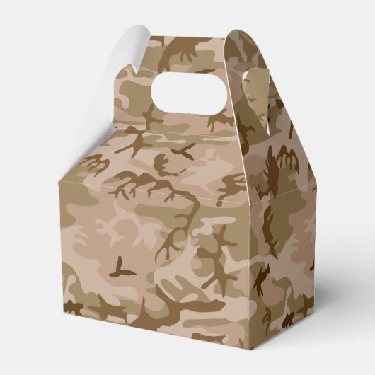 Desert Camouflage Pattern, Your name, Personalize フェイバーボックス (裏面サイド)