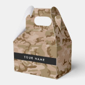Desert Camouflage Pattern, Your name, Personalize フェイバーボックス (正面サイド)