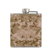 Desert Camouflage Pattern, Your name, Personalize フラスク (裏面)