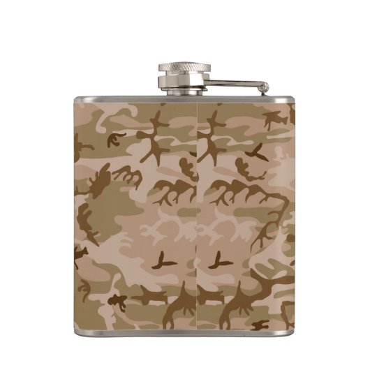 Desert Camouflage Pattern, Your name, Personalize フラスク (裏面)