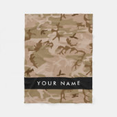 Desert Camouflage Pattern, Your name, Personalize フリースブランケット (正面)