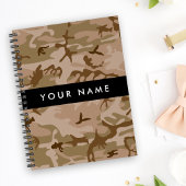 Desert Camouflage Pattern, Your name, Personalize プランナー手帳