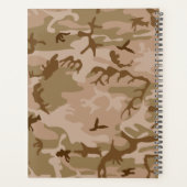 Desert Camouflage Pattern, Your name, Personalize プランナー手帳 (裏面)