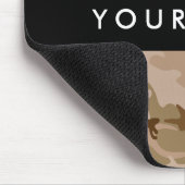 Desert Camouflage Pattern, Your name, Personalize マウスパッド (コーナー)