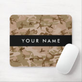 Desert Camouflage Pattern, Your name, Personalize マウスパッド (マウス)