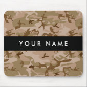 Desert Camouflage Pattern, Your name, Personalize マウスパッド (正面)