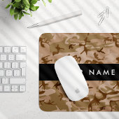 Desert Camouflage Pattern, Your name, Personalize マウスパッド