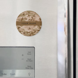 Desert Camouflage Pattern, Your name, Personalize マグネット