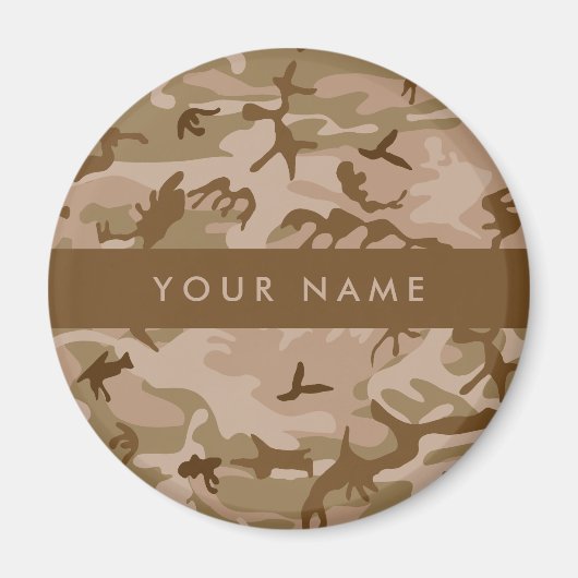 Desert Camouflage Pattern, Your name, Personalize マグネット (正面)