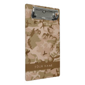 Desert Camouflage Pattern, Your name, Personalize ミニクリップボード (アングル)
