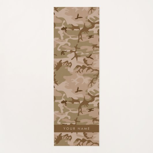 Desert Camouflage Pattern, Your name, Personalize ヨガマット (正面)