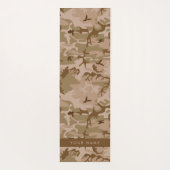 Desert Camouflage Pattern, Your name, Personalize ヨガマット (裏面)
