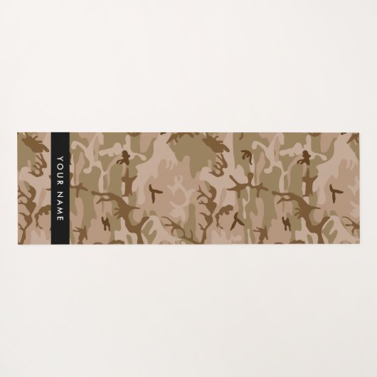 Desert Camouflage Pattern, Your name, Personalize ヨガマット (裏面(横))