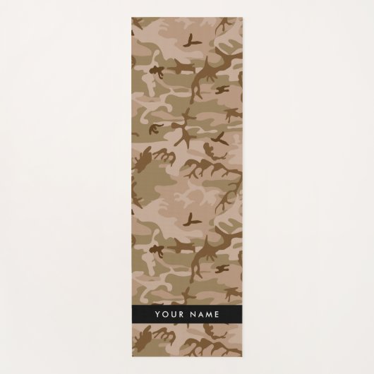 Desert Camouflage Pattern, Your name, Personalize ヨガマット (正面)