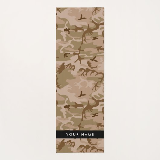 Desert Camouflage Pattern, Your name, Personalize ヨガマット (裏面)