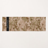 Desert Camouflage Pattern, Your name, Personalize ヨガマット (正面(横))