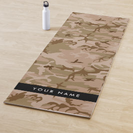 Desert Camouflage Pattern, Your name, Personalize ヨガマット