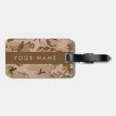 Desert Camouflage Pattern, Your name, Personalize ラゲッジタグ (裏面横)