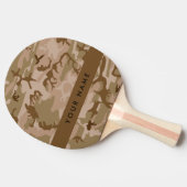 Desert Camouflage Pattern, Your name, Personalize 卓球ラケット (横)