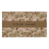 Desert Camouflage Pattern, Your name, Personalize 名札 (正面)
