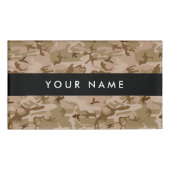 Desert Camouflage Pattern, Your name, Personalize 名札 (正面)
