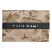 Desert Camouflage Pattern, Your name, Personalize 枕カバー (裏面)