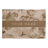 Desert Camouflage Pattern, Your name, Personalize 枕カバー (裏面)