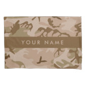 Desert Camouflage Pattern, Your name, Personalize 枕カバー (正面)