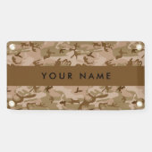 Desert Camouflage Pattern, Your name, Personalize 横断幕 (横)