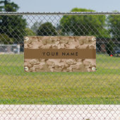 Desert Camouflage Pattern, Your name, Personalize 横断幕 (インサイチュ)