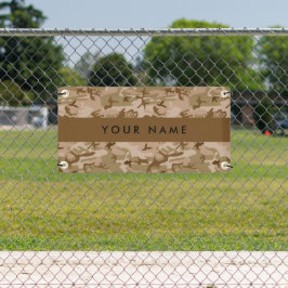 Desert Camouflage Pattern, Your name, Personalize 横断幕